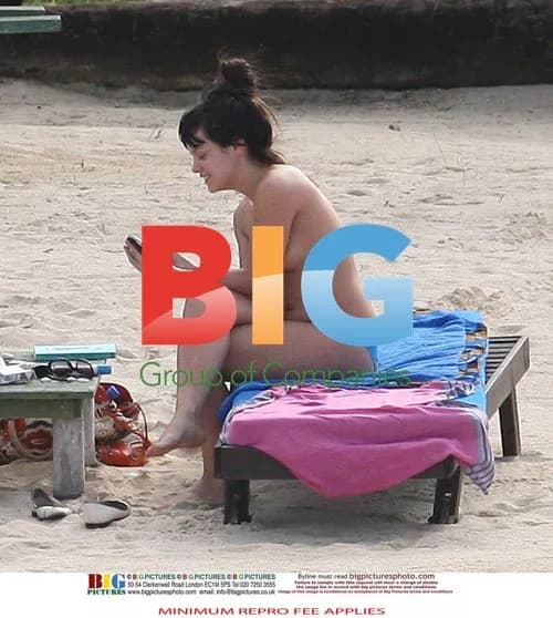 Lily Allen on Caribbean Beach