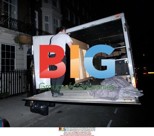 Madonna has the removal men over, London, UK