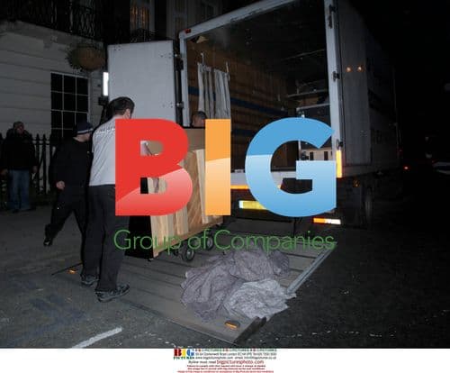 Madonna has the removal men over in London