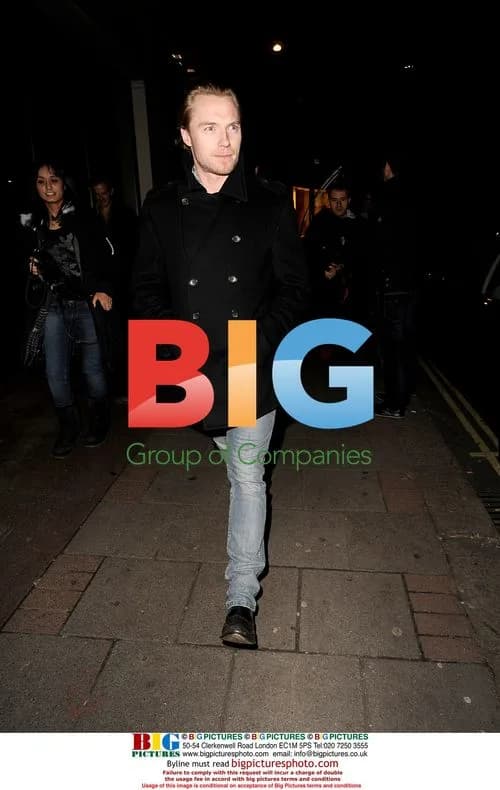 Ronan Keating leaves Nobu Berkley, London