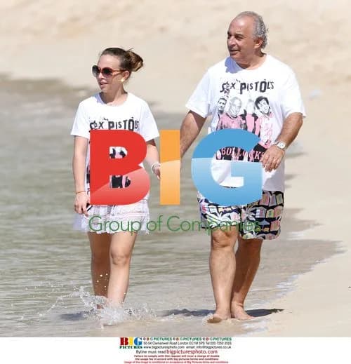 Sir Philip Green on Caribbean Holiday