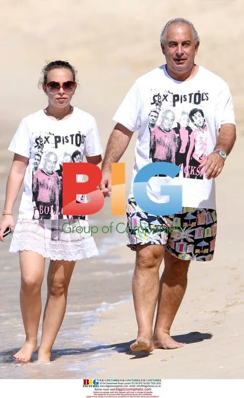 Sir Philip Green on Caribbean holiday