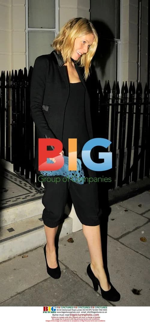 Gwyneth Paltrow Leaving Madonna's Christmas Party
