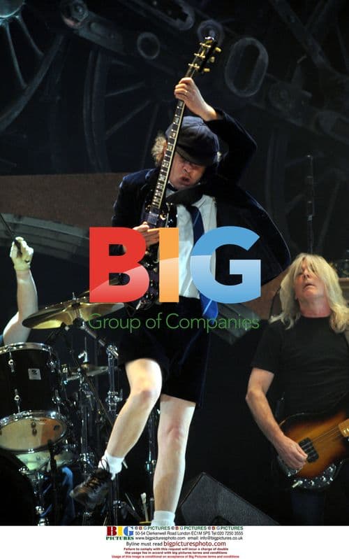 Angus Young of AC/DC Performing