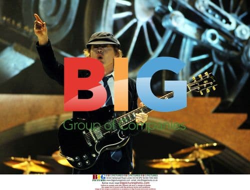 AC/DC's Angus Young at 'Black Ice' tour dress rehearsal