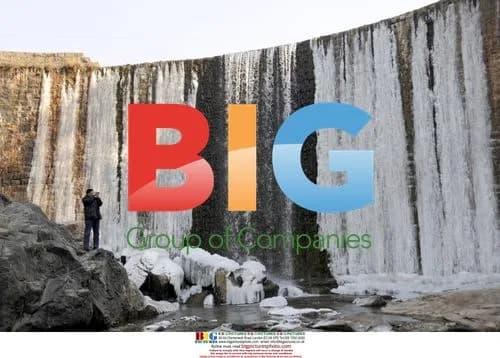 Massive Iced Waterfall in China