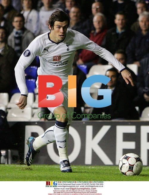 Gareth Bale in action during Tottenham vs Spartak