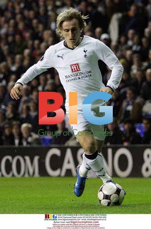 Luka Modric in action for Tottenham