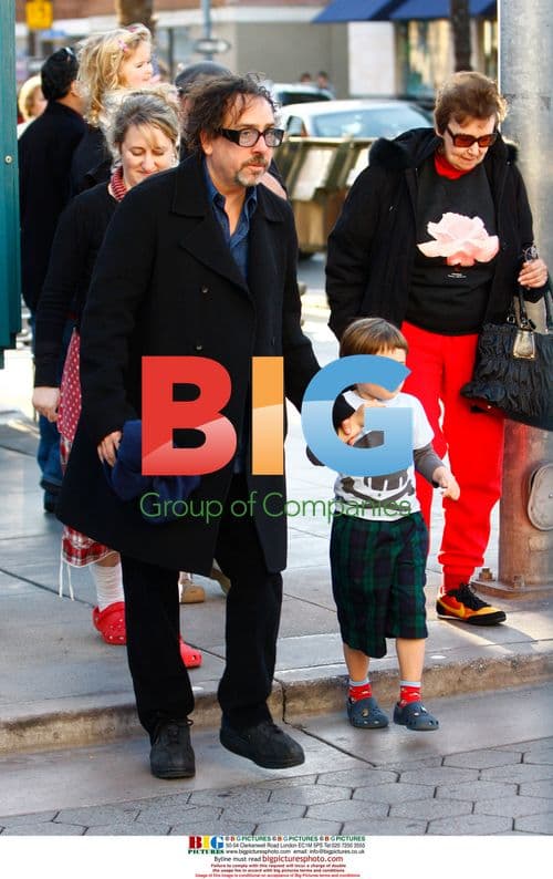 Tim Burton and Helena Bonham Carter's Family Outing