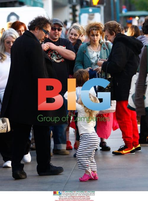 Tim Burton and Helena Bonham Carter family outing