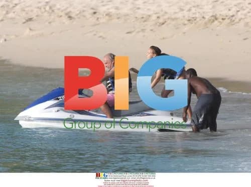 Phil Green and daughter Chloe on jetski