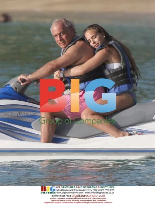 Phil Green and daughter Chloe on jet ski