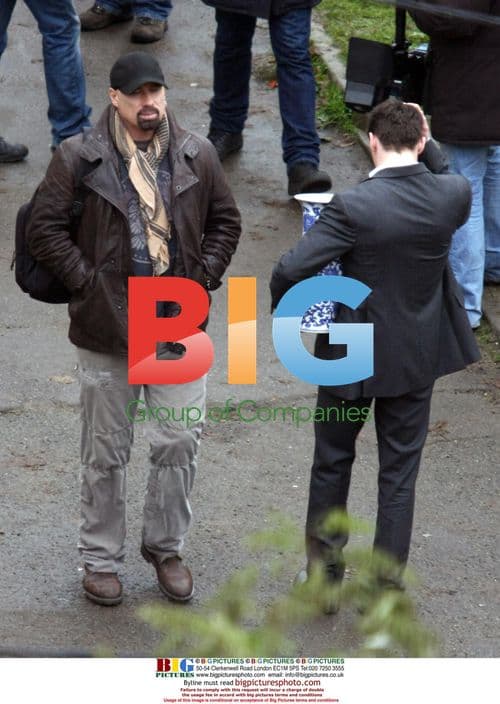 John Travolta and Jonathan Rhys Meyers filming 'From Paris With Love'