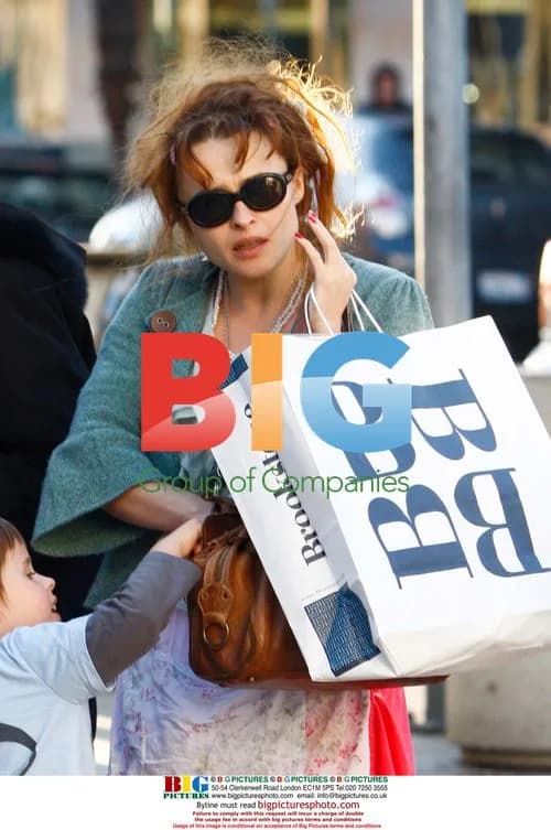 Tim Burton and Helena Bonham Carter Shopping