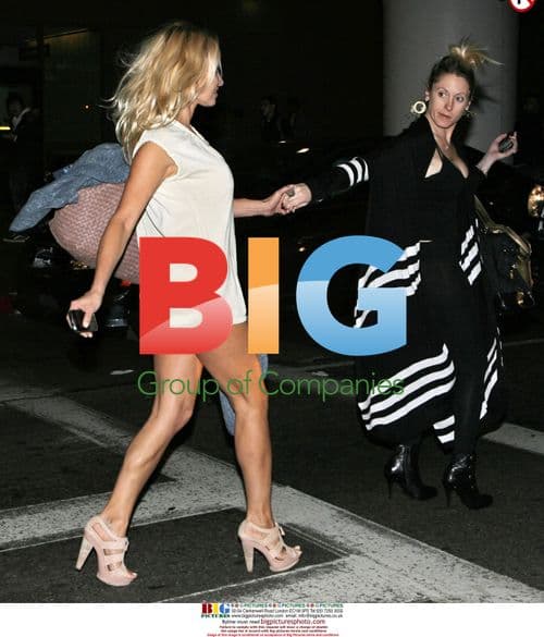 Pamela Anderson Arrives at LAX