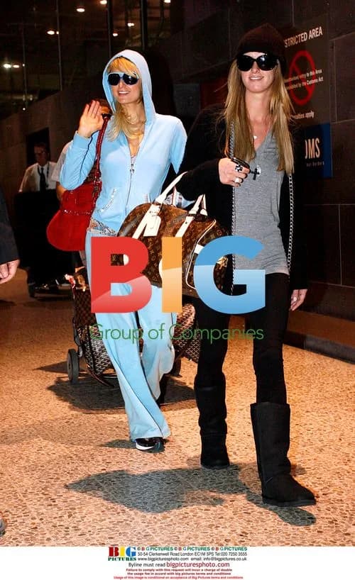 Paris Hilton and BFF Arrive in Melbourne