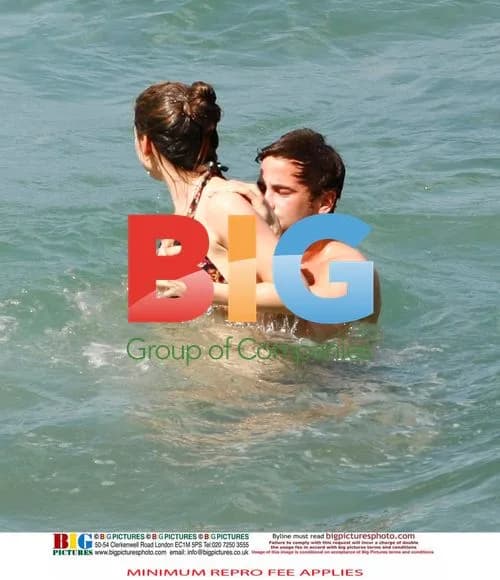Kelly Brook and Danny Cipriani at the Beach