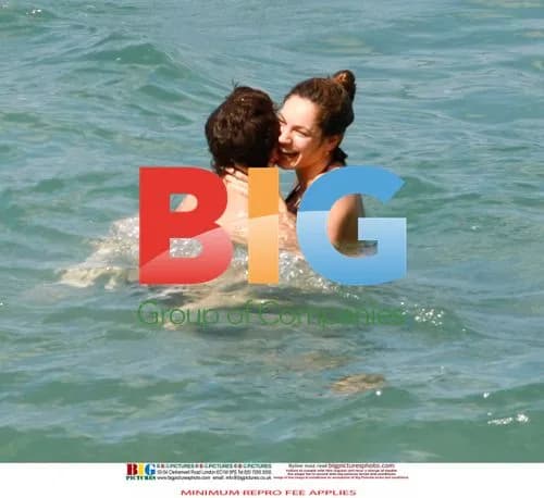 Kelly Brook and Danny Cipriani at Caribbean Beach