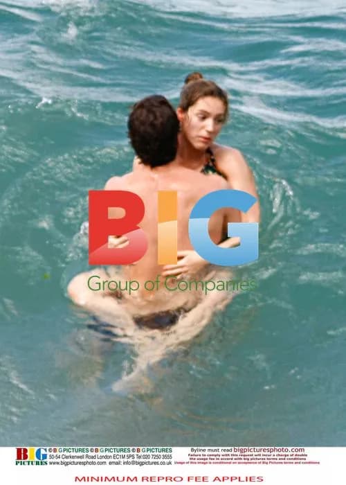 Kelly Brook and Danny Cipriani at the Beach