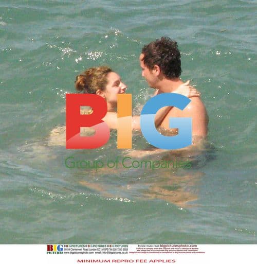 Kelly Brook and Danny Cipriani at the Beach