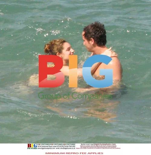 Kelly Brook and Danny Cipriani at the Beach