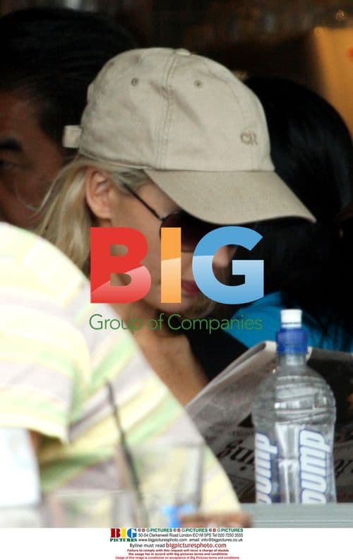 Kimberly Davies and Husband at Cafe