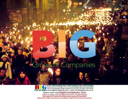 Torchlight procession marks start of Edinburgh's Hogmanay