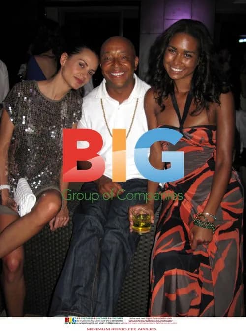 Russell Simmons and Girlfriend at Party