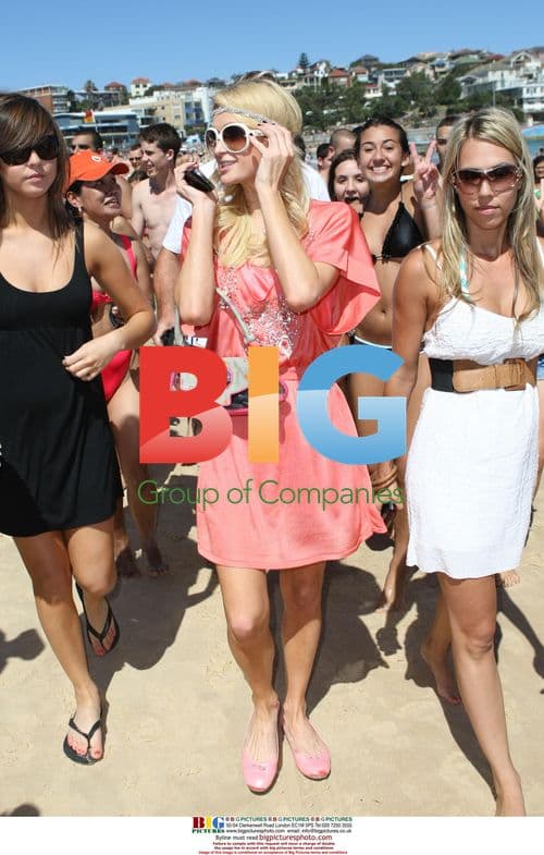 Paris Hilton and Friend at Bondi Beach