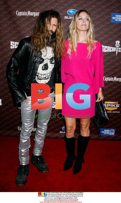 Rob Zombie and wife Sheri Moon Zombie at Scream 2008