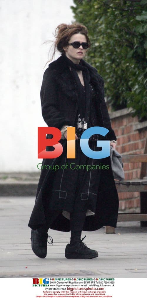 Helena Bonham-Carter and Tim Burton with son Billy Ray