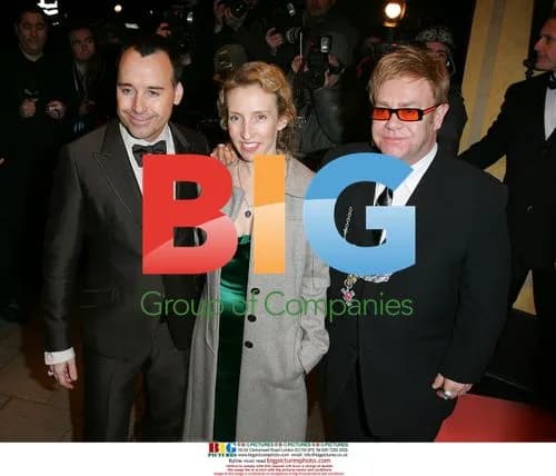 Elton John, David Furnish, Sam Taylor-Wood at Cystic Fibrosis Event