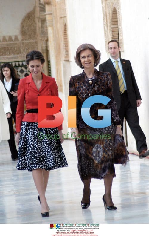 Queen Sofia and Asma Al Assad in Granada