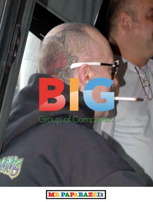 Boy George Boarding Bus in Glasgow