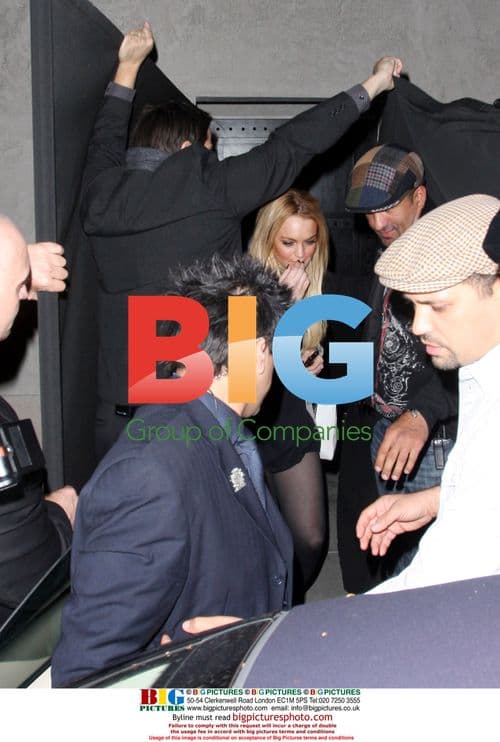 Lindsay Lohan Leaves Villa Lounge