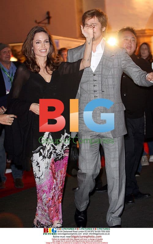 Angelina Jolie and Brad Pitt arrive at film festival