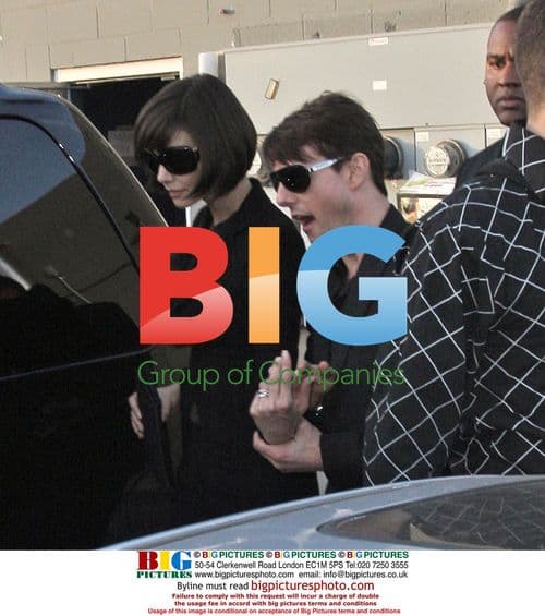 Tom Cruise and Katie Holmes leave Joan's on Third