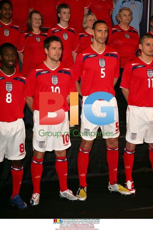 England Football Team Launch 2008 Away Kit