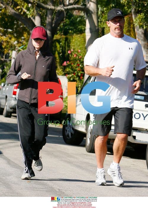 Naomi Watts Jogging with Personal Trainer