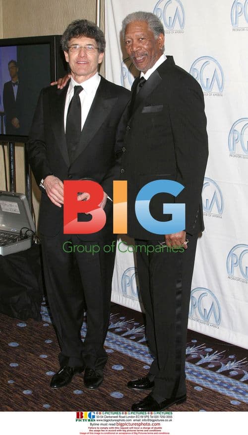 Producer ALAN HORN and Presenter MORGAN FREEMAN at PGA Awards