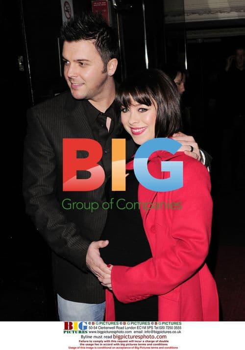 Lisa Scott-Lee and husband Johnny at launch party