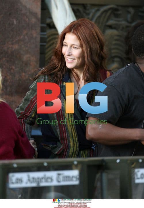 Downey Jr. and Foxx on 'The Soloist' set