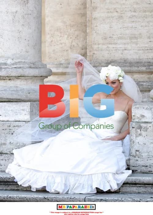 Nancy Dell'Olio Poses in Wedding Dresses