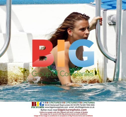 Coleen McLoughlin and friends in the Caribbean