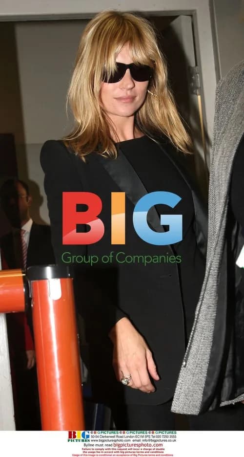 Kate Moss spotted at London airport