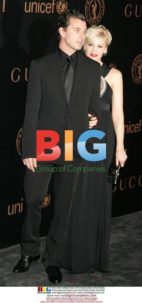 GAVIN ROSSDALE and GWEN STEFANI at Gucci Fundraiser