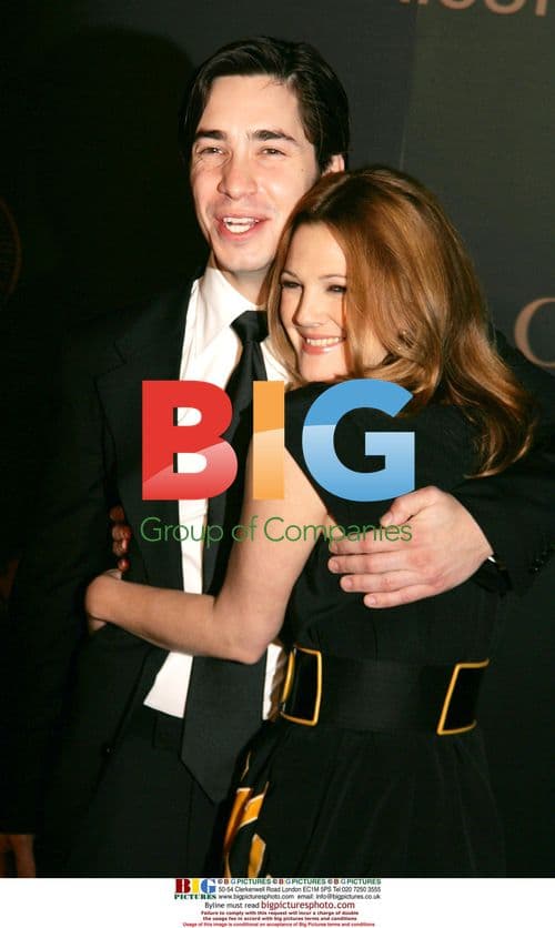 Justin Long and Drew Barrymore at Gucci/Madonna fundraiser