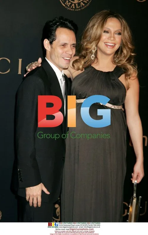 MARC ANTHONY and JENNIFER LOPEZ at Gucci/Madonna fundraiser