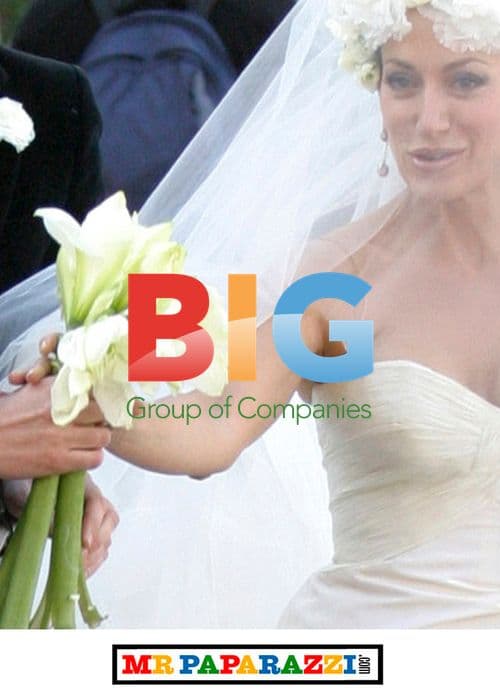 Nancy Dell'Olio's Wedding Dress Photoshoot in Rome