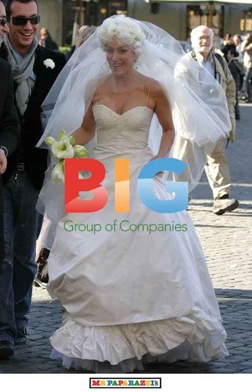 Nancy Dell'Olio's wedding dress photoshoot in Rome